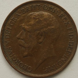 HALFPENCE 1921  GEORGE V  VF