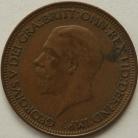 HALFPENCE 1928  GEORGE V GVF