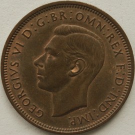 HALFPENCE 1937  GEORGE VI  GEF LUS 