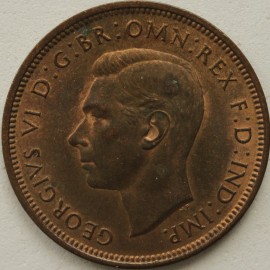 HALFPENCE 1938  GEORGE VI  GEF