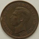 HALFPENCE 1939  GEORGE VI SCARCE GEF