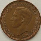 HALFPENCE 1943  GEORGE VI GEF