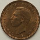 HALFPENCE 1944  GEORGE VI  GEF LUS