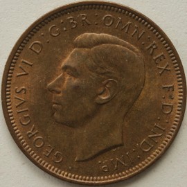HALFPENCE 1944  GEORGE VI  GEF LUS