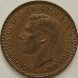 HALFPENCE 1945  GEORGE VI  GEF