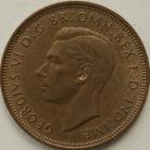 HALFPENCE 1947  GEORGE VI GEF