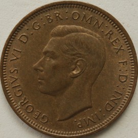 HALFPENCE 1947  GEORGE VI  GEF