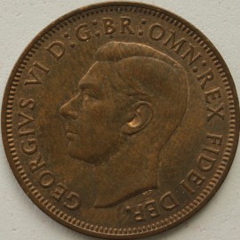 HALFPENCE 1950  GEORGE VI  GEF LUS