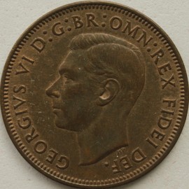 HALFPENCE 1951  GEORGE VI  GEF