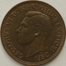 HALFPENCE 1952  GEORGE VI  GEF LUS