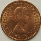 HALFPENCE 1963  ELIZABETH II BU