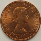 HALFPENCE 1964  ELIZABETH II BU