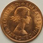 HALFPENCE 1966  ELIZABETH II BU