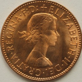 HALFPENCE 1966  ELIZABETH II  BU