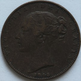 FARTHINGS 1846  VICTORIA SCARCE GF