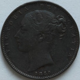 FARTHINGS 1850  VICTORIA SCARCE GF