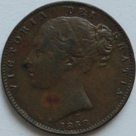 FARTHINGS 1858  VICTORIA  GF