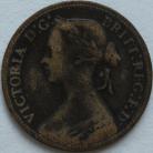 FARTHINGS 1860  VICTORIA ROUND BEADS 3 BERRIES F