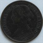 FARTHINGS 1862  VICTORIA SLOPING 2 SCARCE NVF