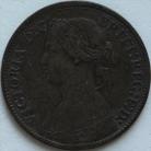 FARTHINGS 1865  VICTORIA SMALL 8 NVF