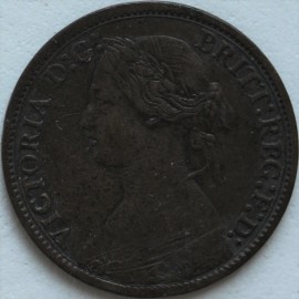 FARTHINGS 1865  VICTORIA SMALL 8 NVF