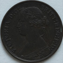 FARTHINGS 1872  VICTORIA SCARCE GVF