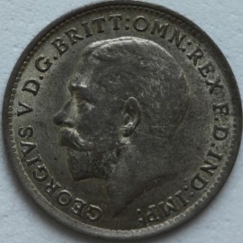 THREEPENCES SILVER 1920  GEORGE V  GEF