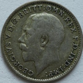 THREEPENCES SILVER 1922  GEORGE V  NVF