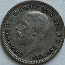 THREEPENCES SILVER 1926  GEORGE V MOD EFF GVF