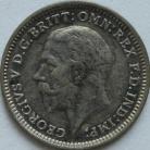 THREEPENCES SILVER 1928  GEORGE V VERY SCARCE NEF