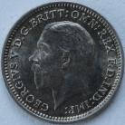 THREEPENCES SILVER 1933  GEORGE V BU