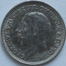 THREEPENCES SILVER 1933  GEORGE V  UNC LUS