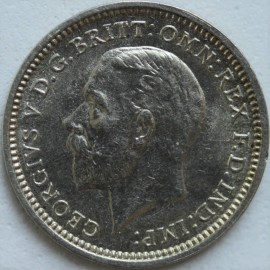 THREEPENCES SILVER 1934  GEORGE V  BU