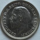 THREEPENCES SILVER 1935  GEORGE V BU