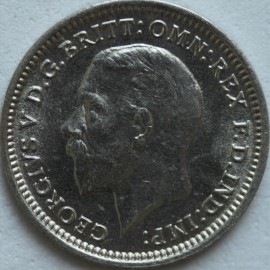 THREEPENCES SILVER 1935  GEORGE V  BU