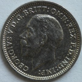 THREEPENCES SILVER 1935  GEORGE V  UNC LUS