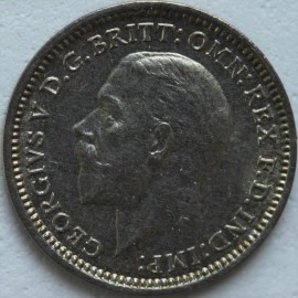 THREEPENCES SILVER 1934  GEORGE V  GEF