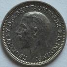 THREEPENCES SILVER 1936  GEORGE V  UNC LUS