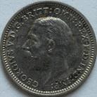 THREEPENCES SILVER 1936  GEORGE V GEF