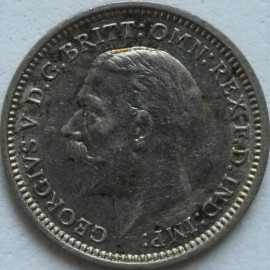 THREEPENCES SILVER 1936  GEORGE V  GEF