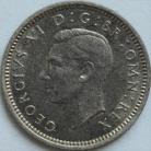 THREEPENCES SILVER 1940  GEORGE VI GEF