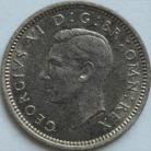 THREEPENCES SILVER 1940  GEORGE VI GEF