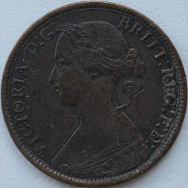 FARTHINGS 1872  VICTORIA SCARCE GF