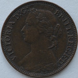 FARTHINGS 1874 H VICTORIA  GVF