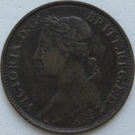 FARTHINGS 1895  VICTORIA YOUNG HEAD RARE GF