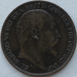 FARTHINGS 1904  EDWARD VII RARE GVF