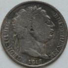 SIXPENCES 1817  GEORGE III GF