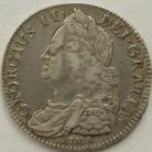 HALF CROWNS 1745  GEORGE II LIMA GVF/NEF