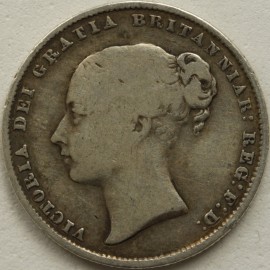 SHILLINGS 1862  VICTORIA RARE GF