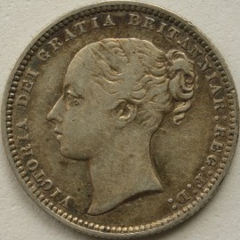 SHILLINGS 1868  VICTORIA DIE NO 8 VF